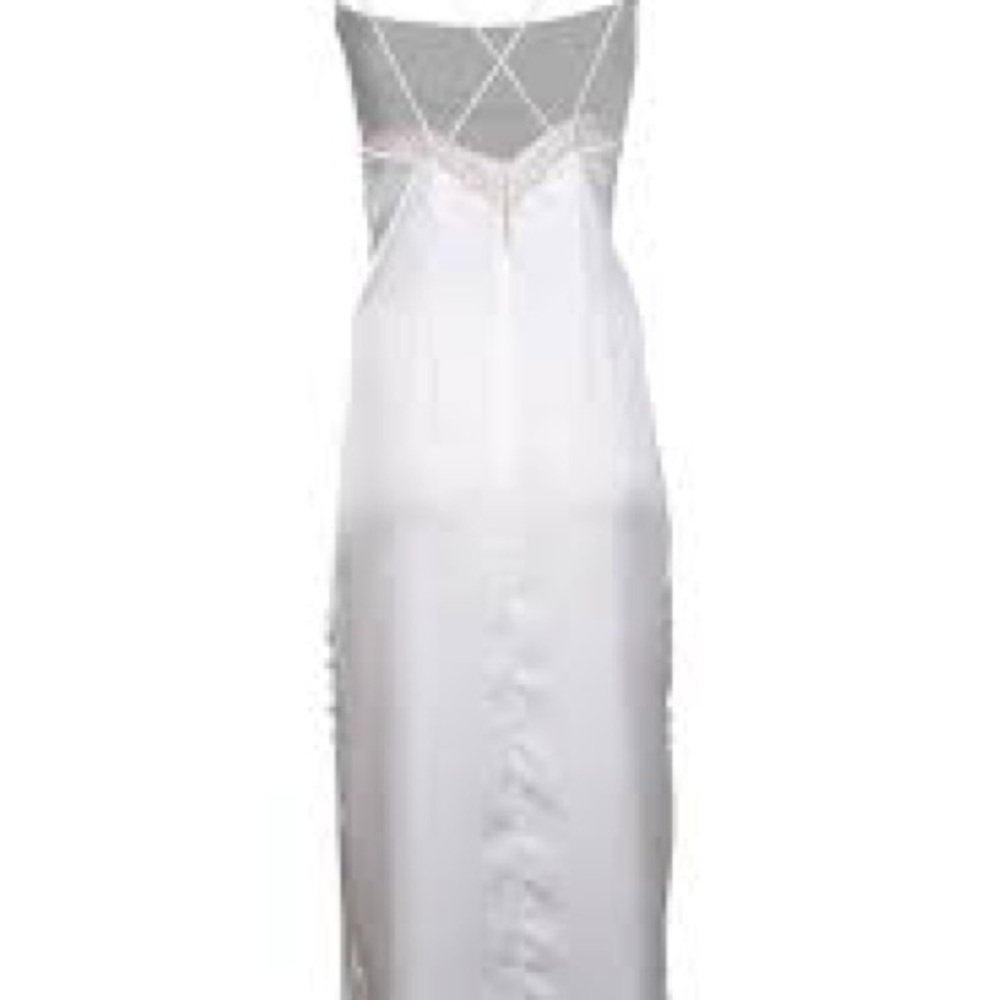 NWT Sachin & Babi Dylan Ivory Satin Lace Midi Dress‎ Bridal Cocktail - 14 - Picture 8 of 11